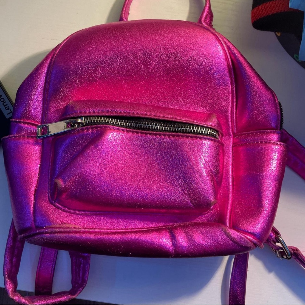 Hot pink mini backpack